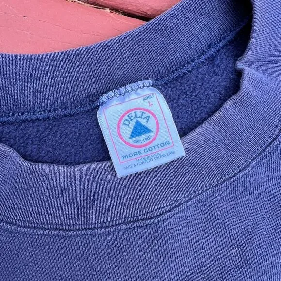 Vintage University Michigan Wolverines Crewneck Sweatshirt L College USA Faded - Picture 2 of 12